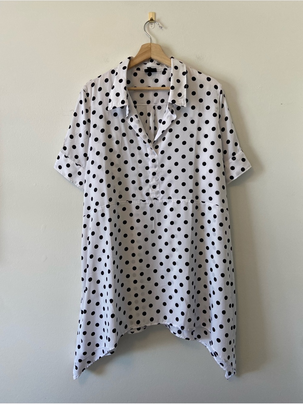 Simon Chang Polka Dot Asymmetrical Tunic